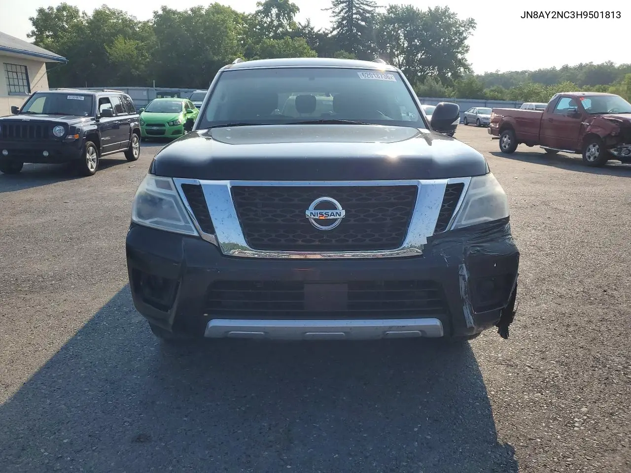 2017 Nissan Armada Sv VIN: JN8AY2NC3H9501813 Lot: 62018736