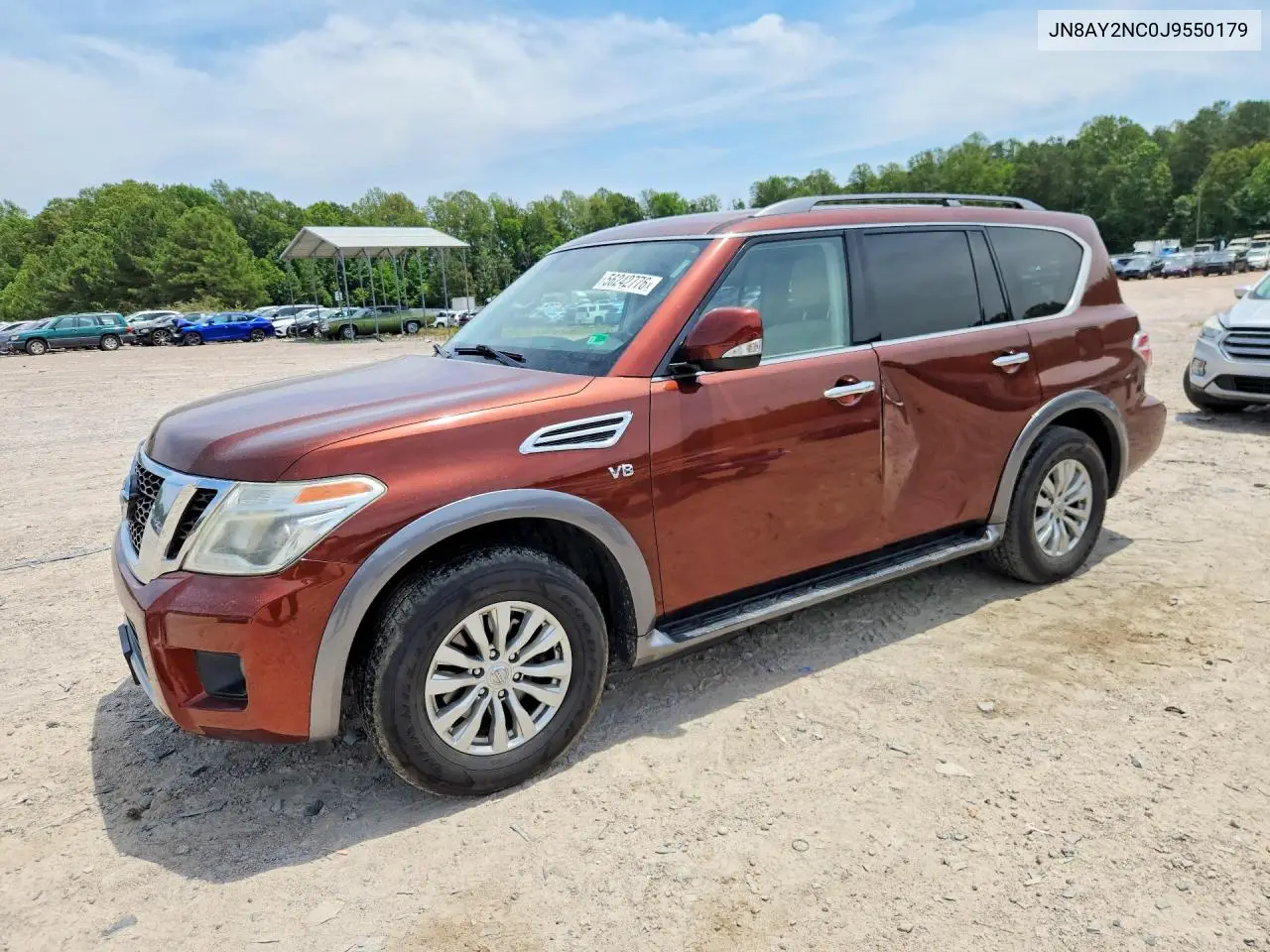 2018 Nissan Armada Sv VIN: JN8AY2NC0J9550179 Lot: 56242776