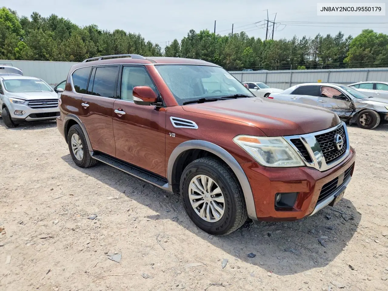 2018 Nissan Armada Sv VIN: JN8AY2NC0J9550179 Lot: 56242776