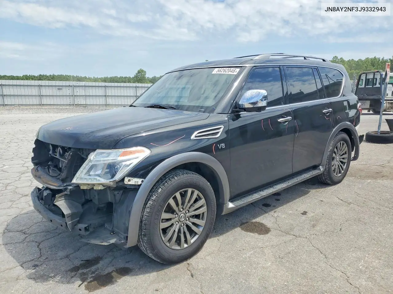 2018 Nissan Armada Platinum VIN: JN8AY2NF3J9332943 Lot: 56262046