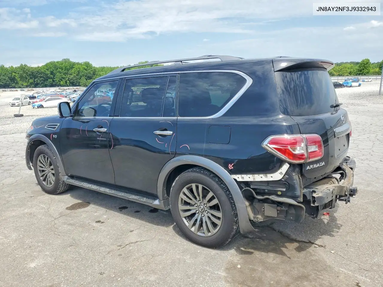 2018 Nissan Armada Platinum VIN: JN8AY2NF3J9332943 Lot: 56262046