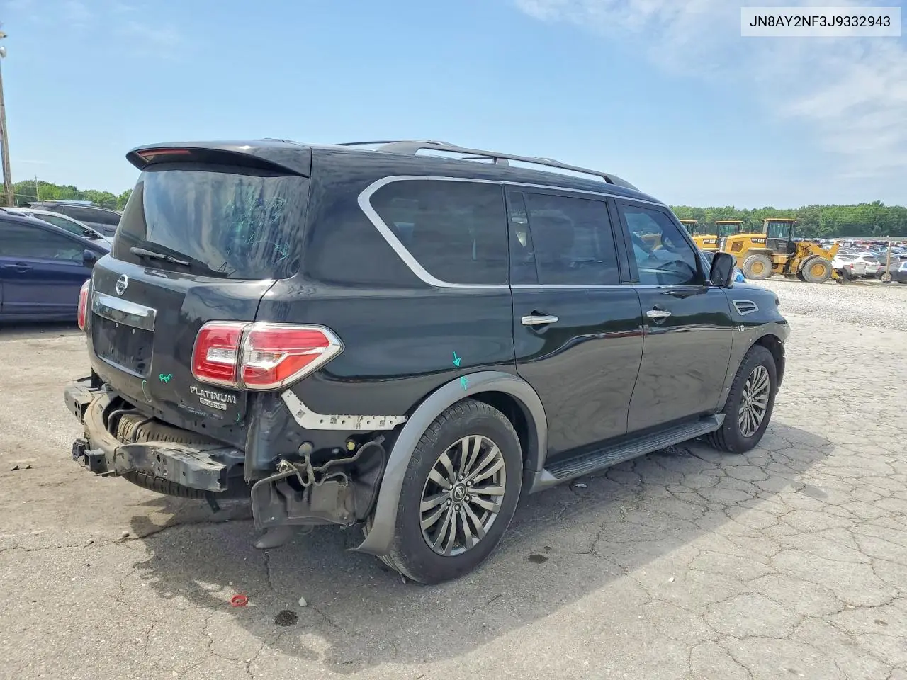 2018 Nissan Armada Platinum VIN: JN8AY2NF3J9332943 Lot: 56262046