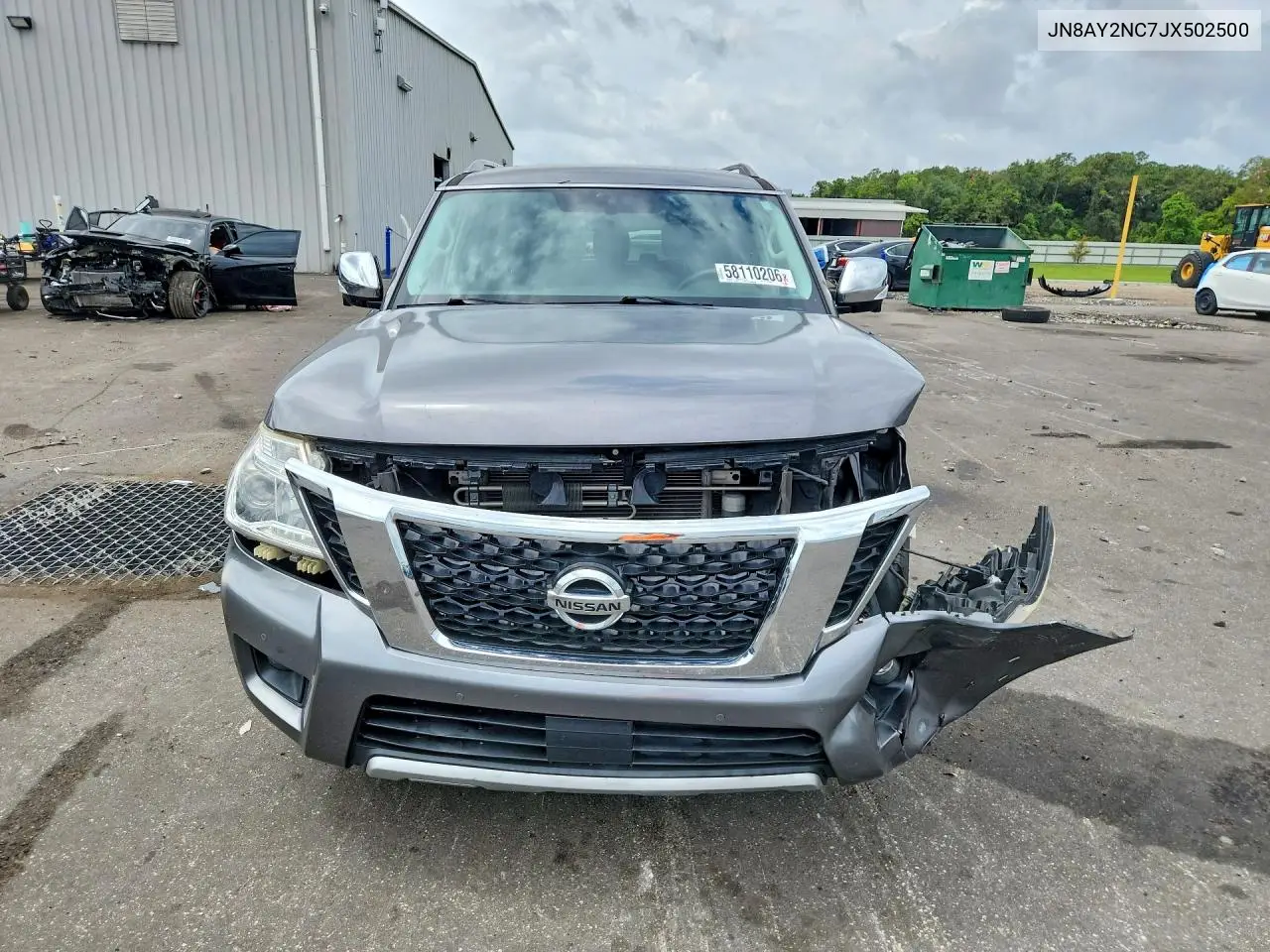 2018 Nissan Armada Sl VIN: JN8AY2NC7JX502500 Lot: 58110206