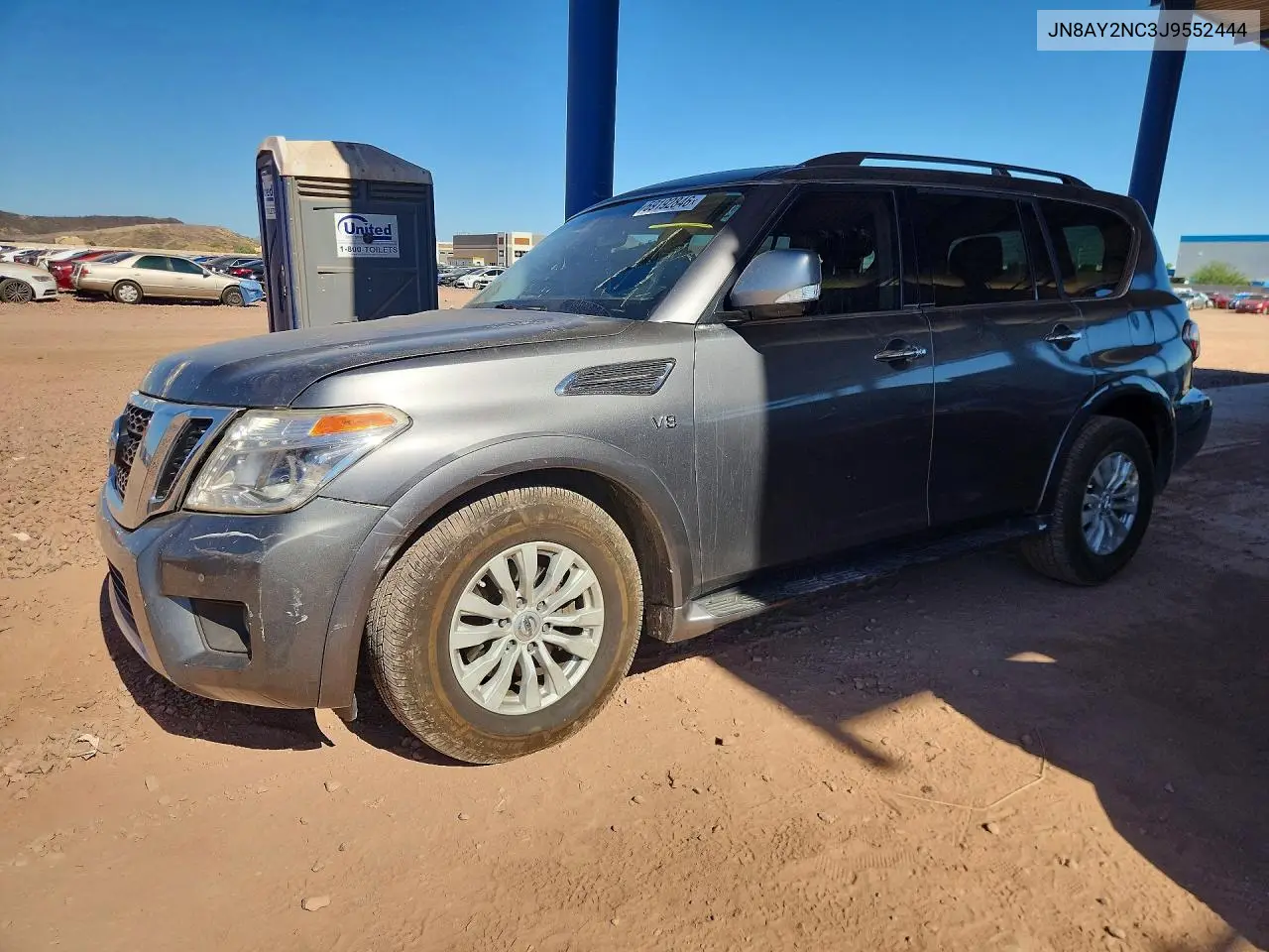 2018 Nissan Armada Sv VIN: JN8AY2NC3J9552444 Lot: 59192846