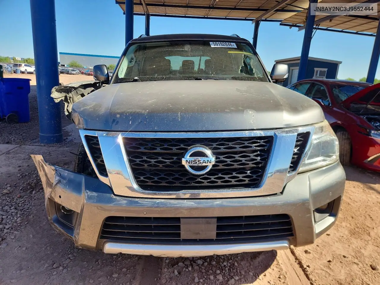 2018 Nissan Armada Sv VIN: JN8AY2NC3J9552444 Lot: 59192846