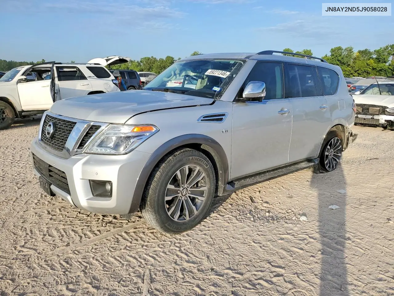 2018 Nissan Armada Sl VIN: JN8AY2ND5J9058028 Lot: 59231346