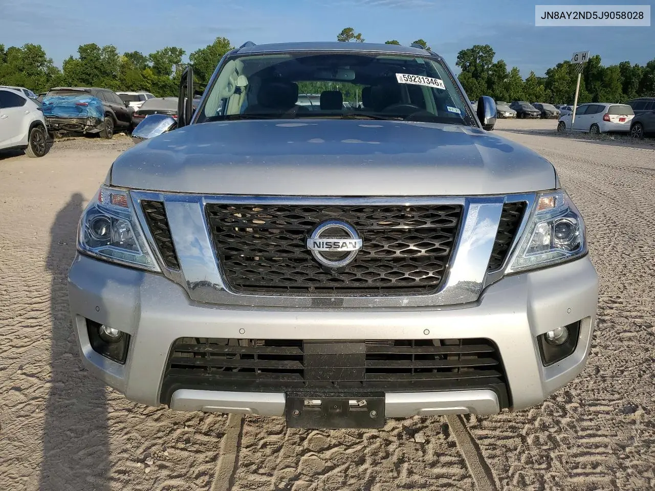2018 Nissan Armada Sl VIN: JN8AY2ND5J9058028 Lot: 59231346