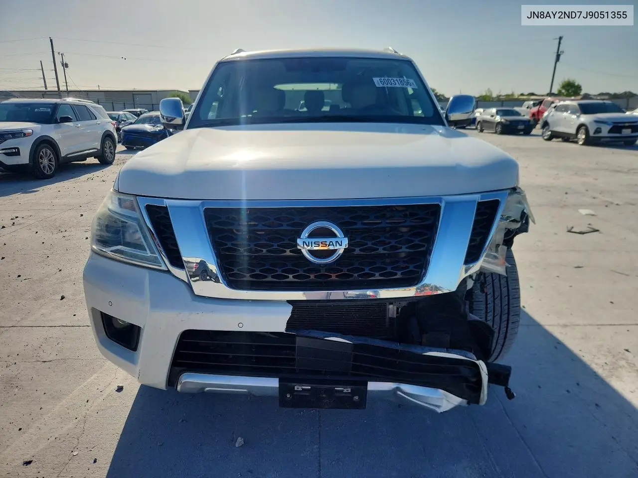 2018 Nissan Armada Sl VIN: JN8AY2ND7J9051355 Lot: 60031856