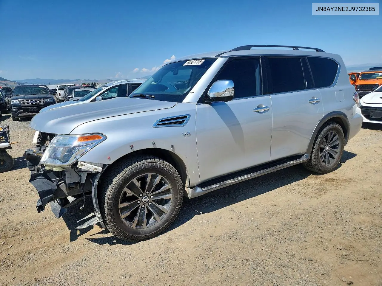 2018 Nissan Armada Platinum VIN: JN8AY2NE2J9732385 Lot: 60367726