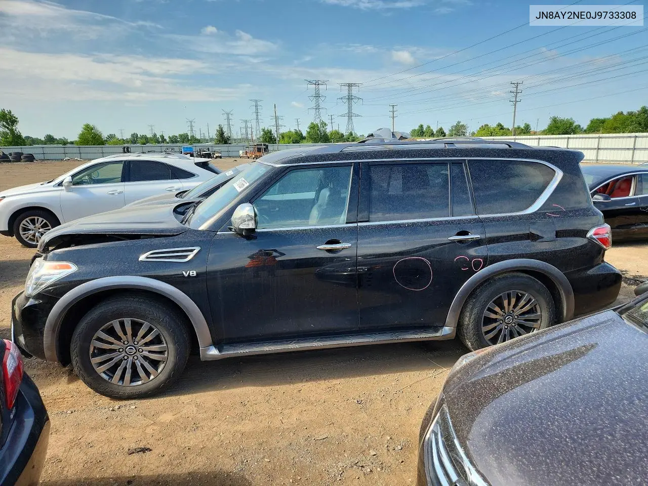 2018 Nissan Armada Platinum VIN: JN8AY2NE0J9733308 Lot: 61187666