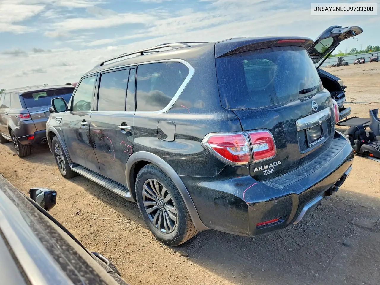 2018 Nissan Armada Platinum VIN: JN8AY2NE0J9733308 Lot: 61187666