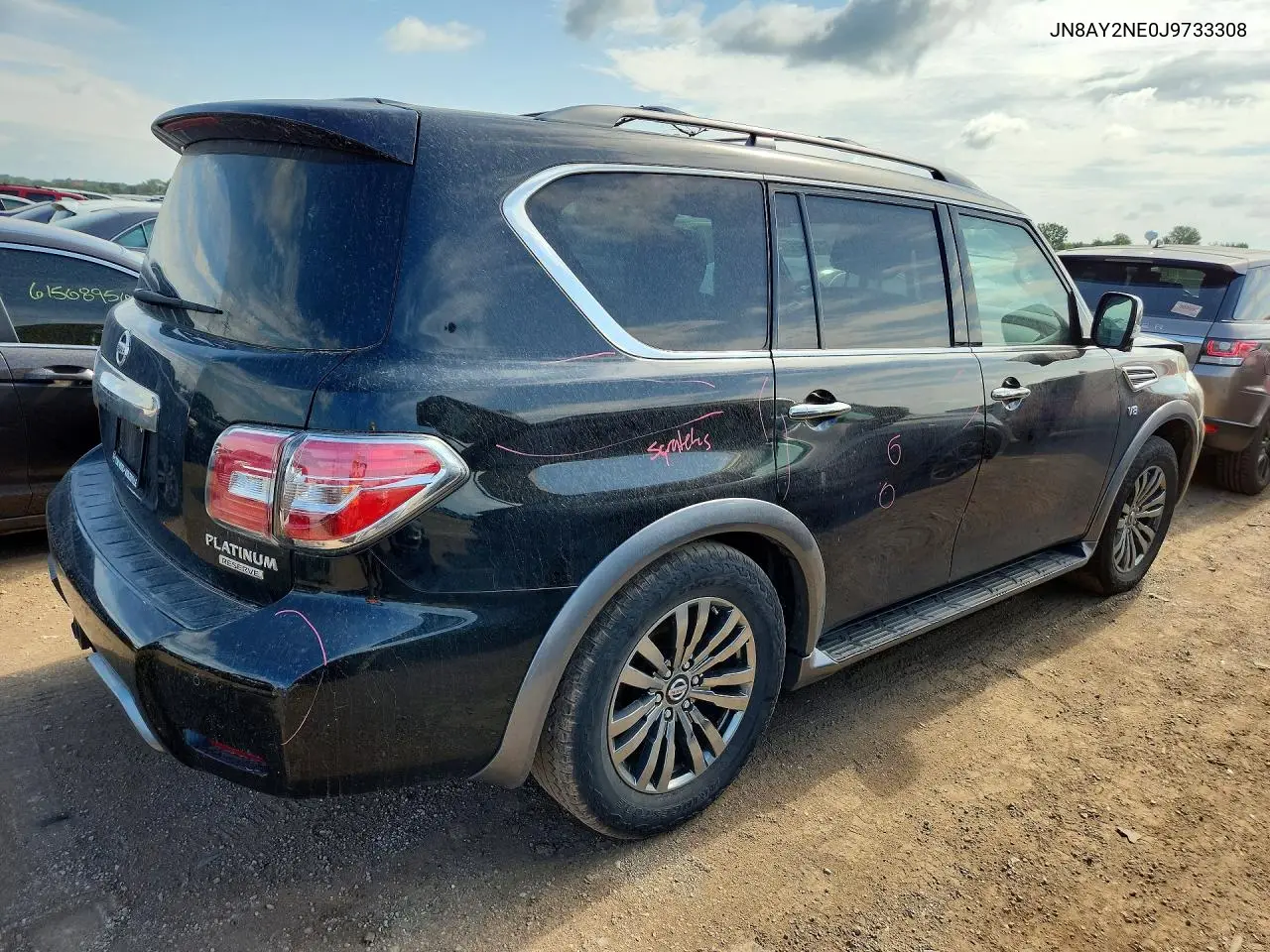 2018 Nissan Armada Platinum VIN: JN8AY2NE0J9733308 Lot: 61187666