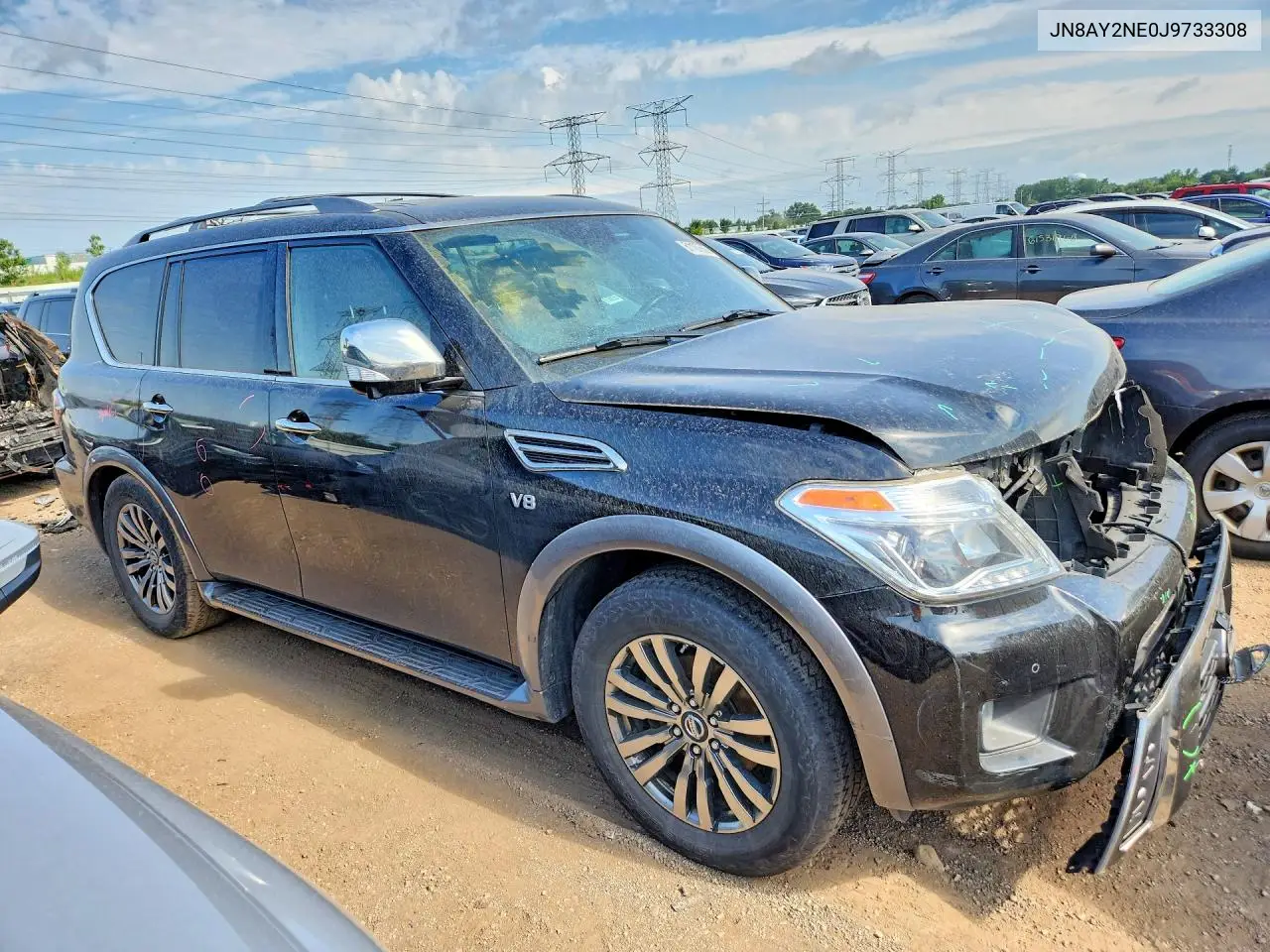 2018 Nissan Armada Platinum VIN: JN8AY2NE0J9733308 Lot: 61187666