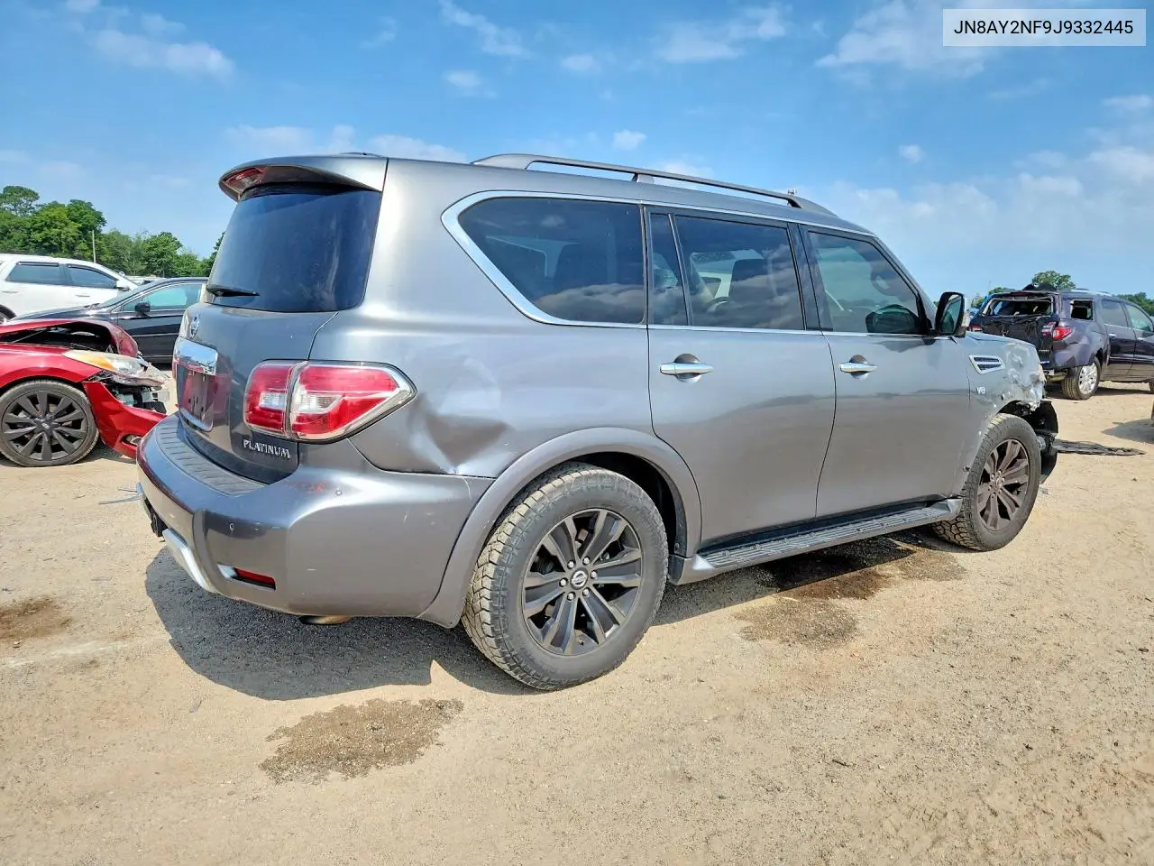 2018 Nissan Armada Platinum VIN: JN8AY2NF9J9332445 Lot: 85613825