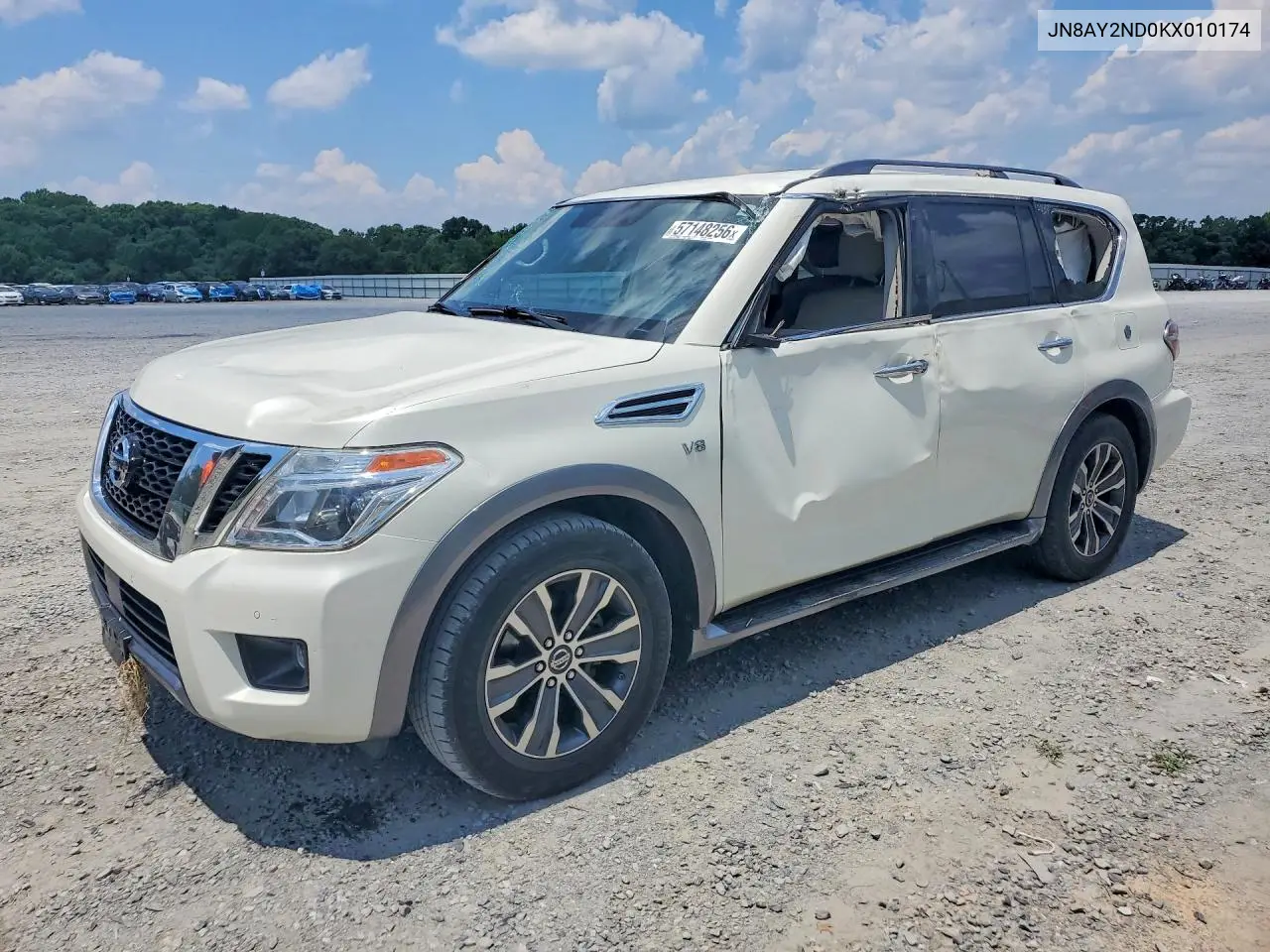 2019 Nissan Armada VIN: JN8AY2ND0KX010174 Lot: 57148256