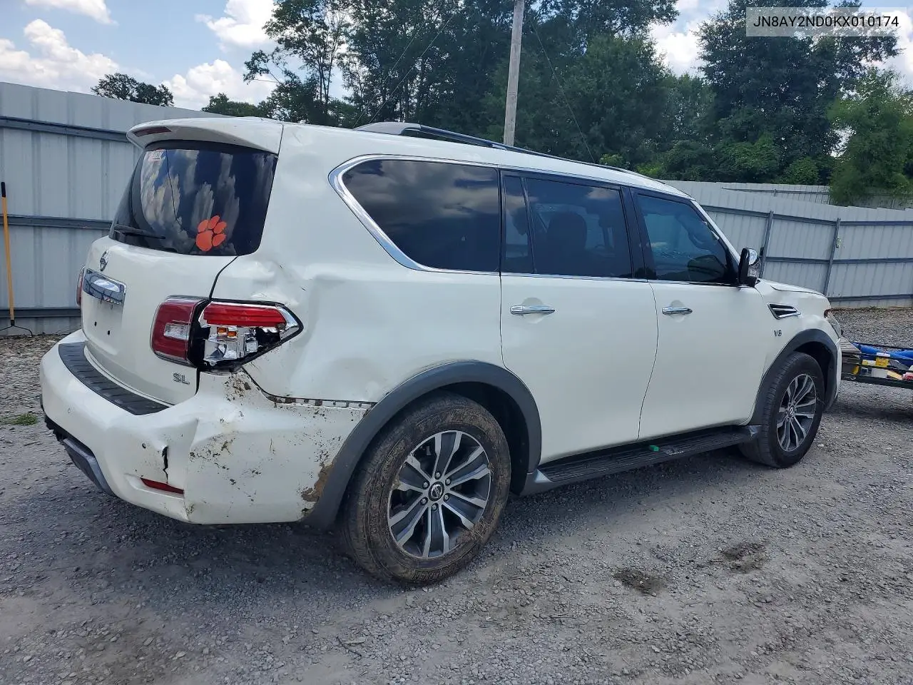 2019 Nissan Armada VIN: JN8AY2ND0KX010174 Lot: 57148256
