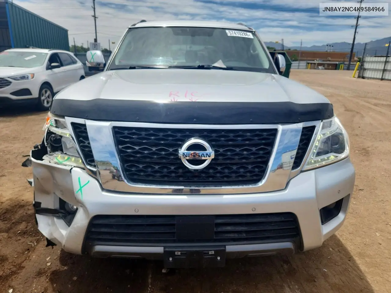 2019 Nissan Armada Sl VIN: JN8AY2NC4K9584966 Lot: 57410286