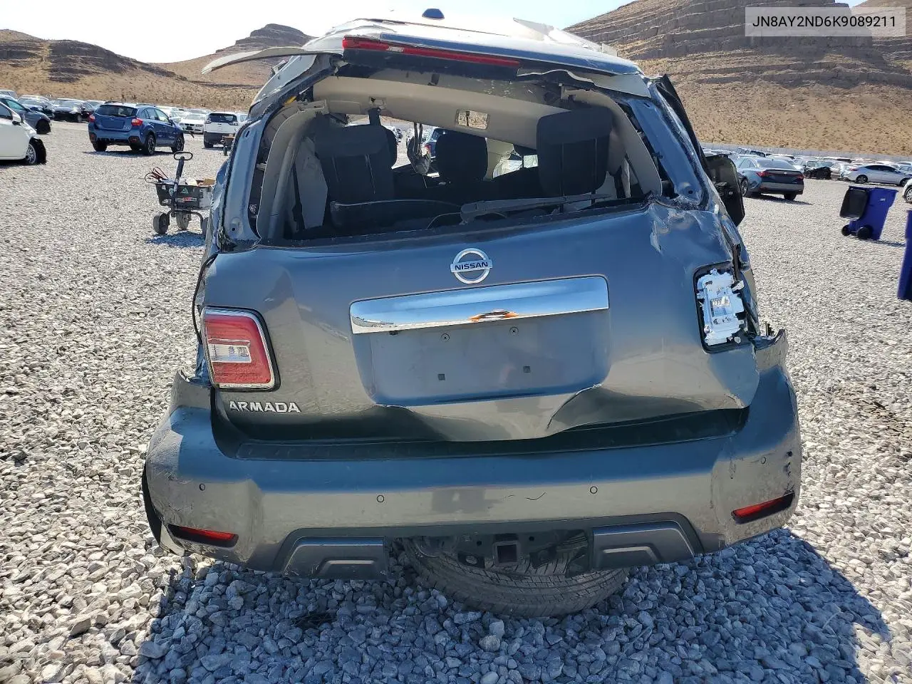 2019 Nissan Armada Sv VIN: JN8AY2ND6K9089211 Lot: 57561796