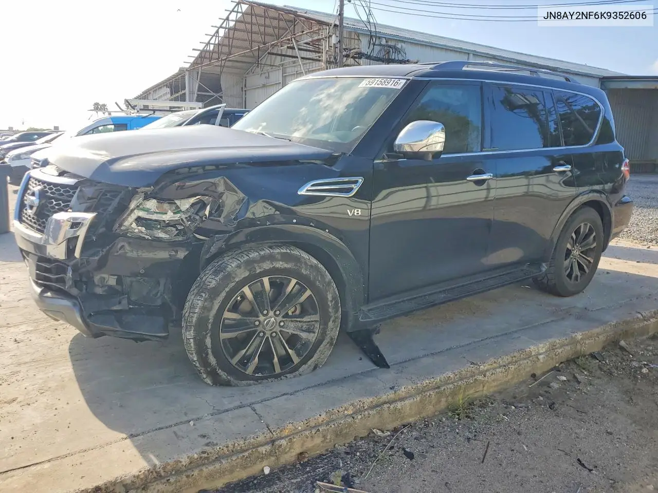 2019 Nissan Armada Platinum VIN: JN8AY2NF6K9352606 Lot: 59158916