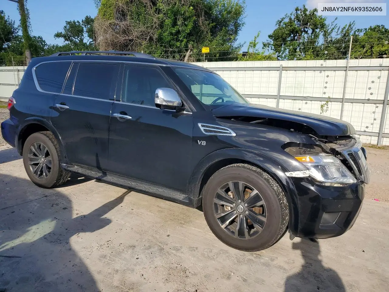 2019 Nissan Armada Platinum VIN: JN8AY2NF6K9352606 Lot: 59158916