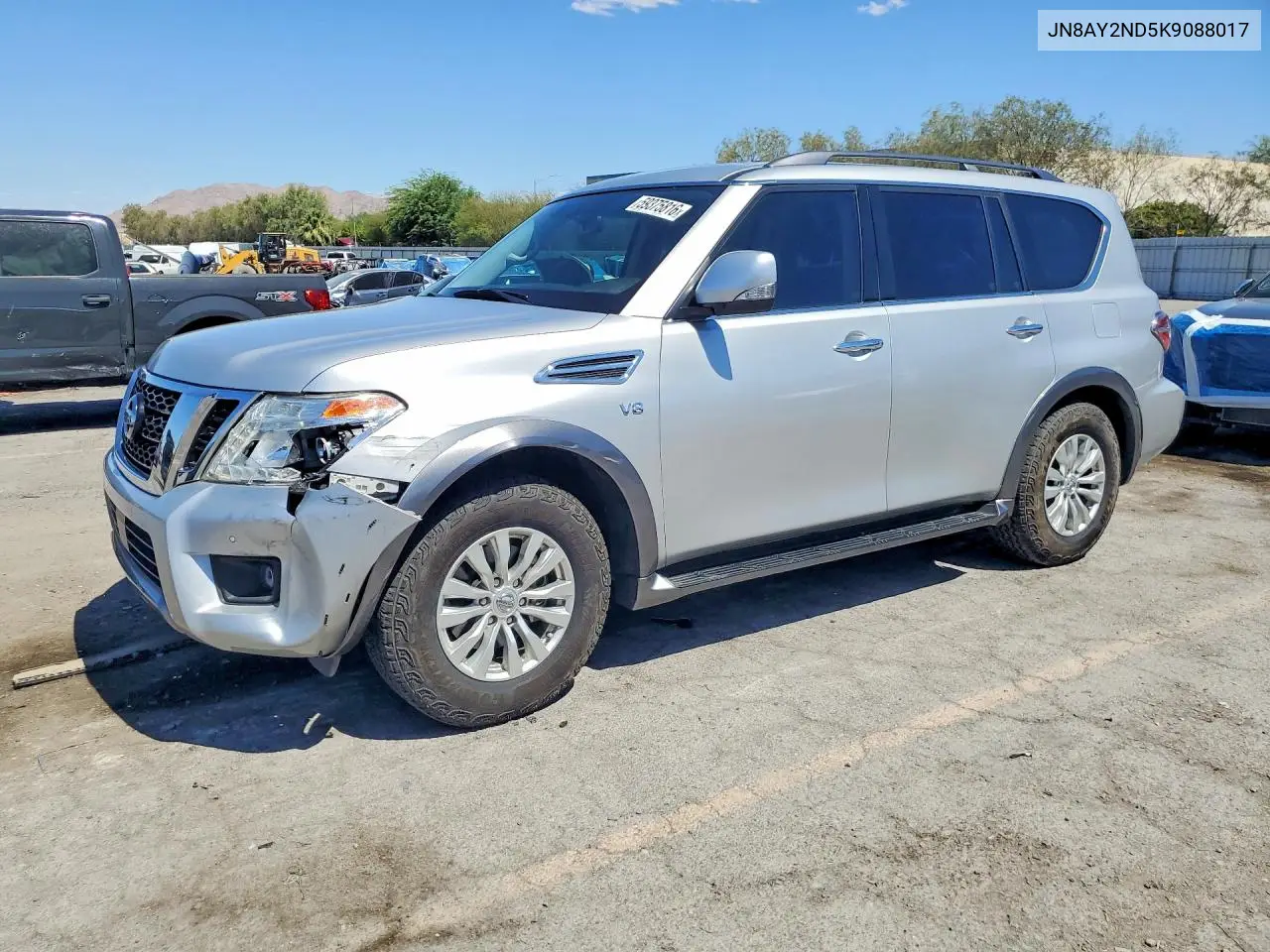 2019 Nissan Armada Sv VIN: JN8AY2ND5K9088017 Lot: 59375816