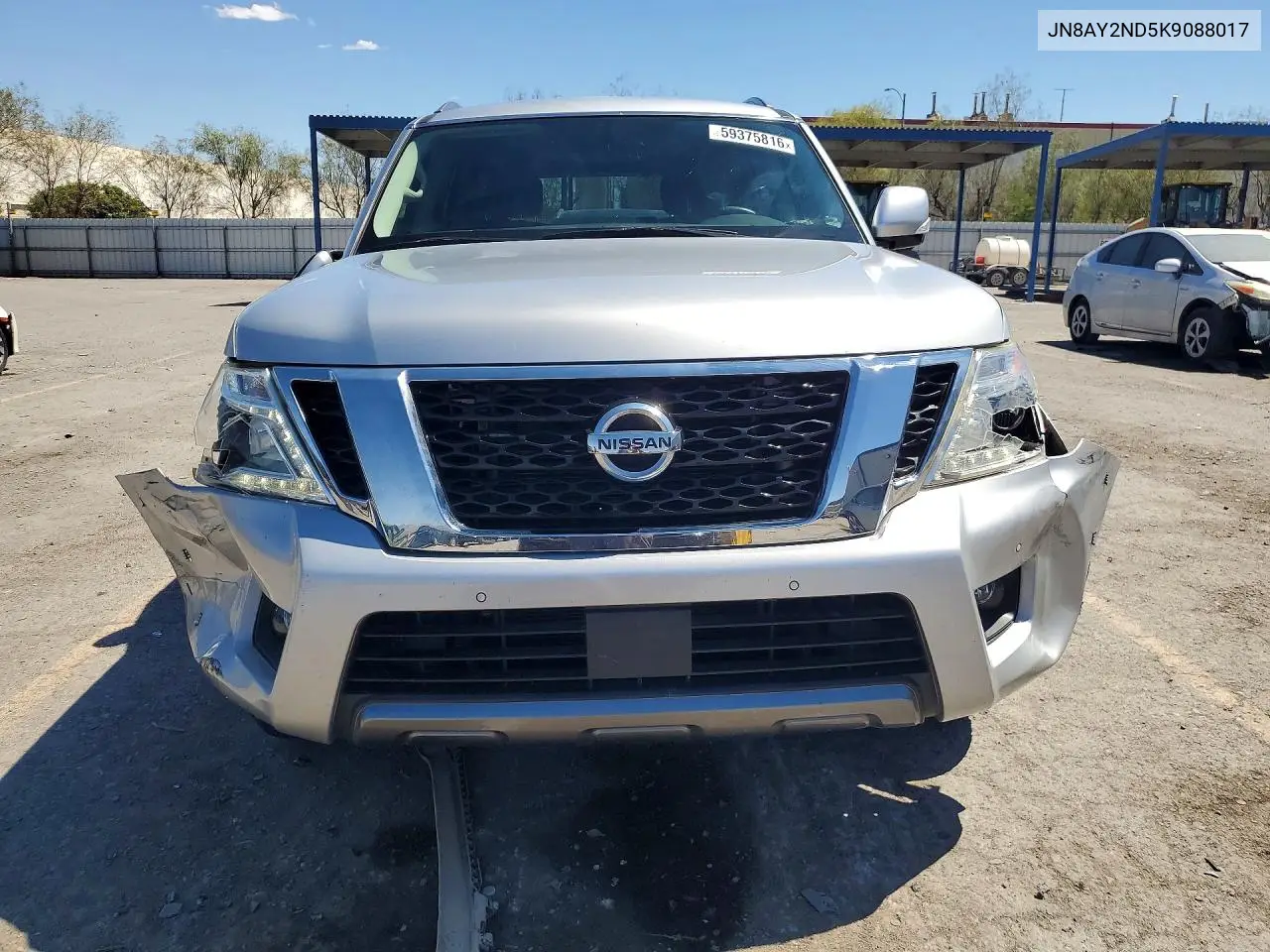 2019 Nissan Armada Sv VIN: JN8AY2ND5K9088017 Lot: 59375816