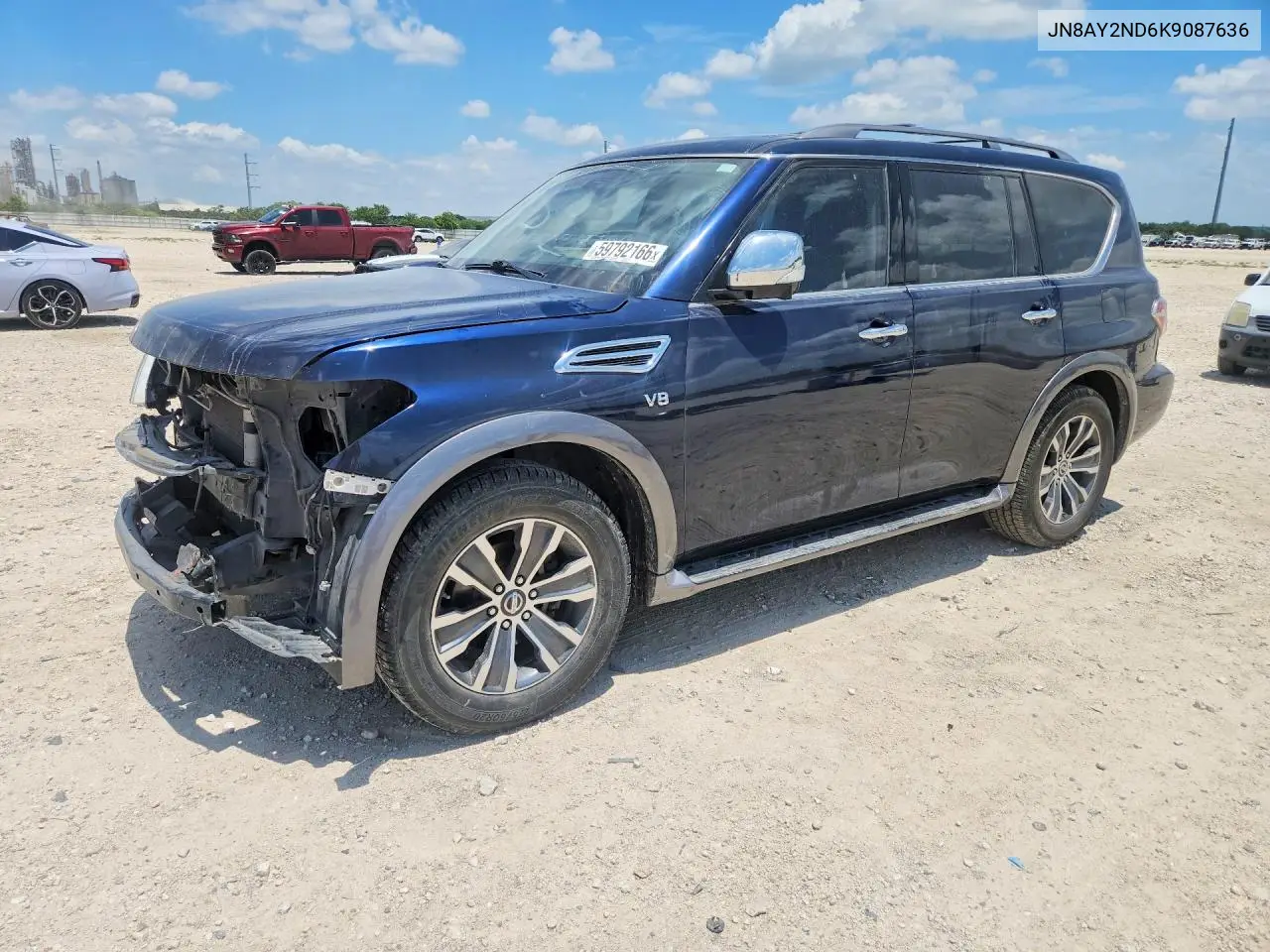 2019 Nissan Armada Sl VIN: JN8AY2ND6K9087636 Lot: 59792166