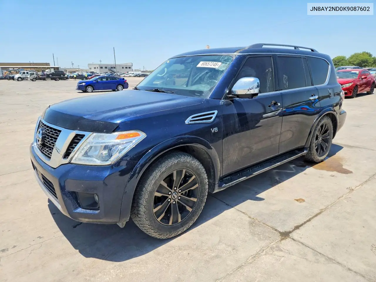 2019 Nissan Armada Sv VIN: JN8AY2ND0K9087602 Lot: 60657246