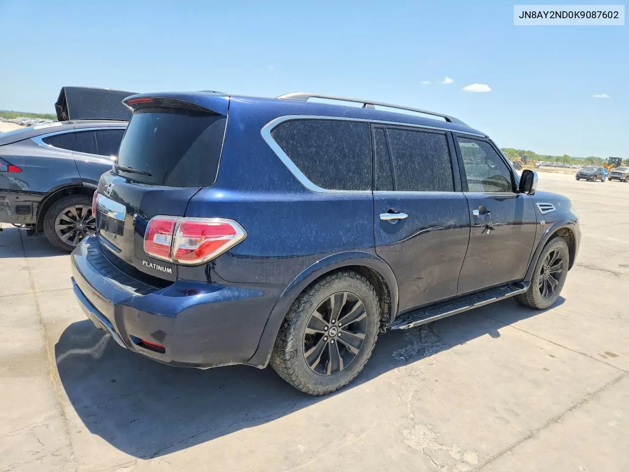 2019 Nissan Armada Sv VIN: JN8AY2ND0K9087602 Lot: 60657246