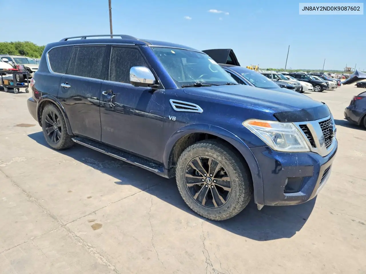 2019 Nissan Armada Sv VIN: JN8AY2ND0K9087602 Lot: 60657246