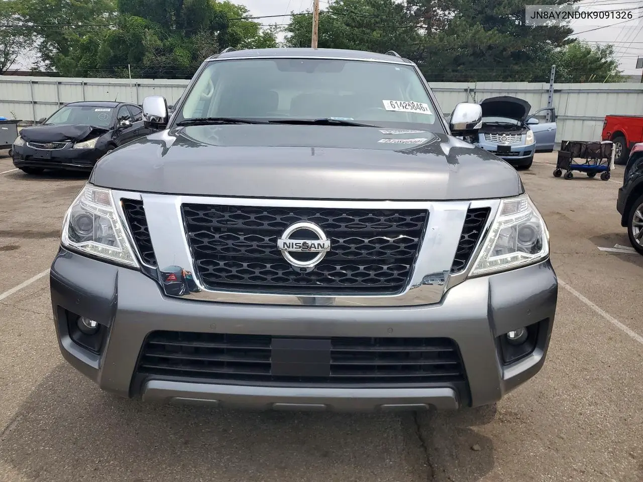 2019 Nissan Armada Sl VIN: JN8AY2ND0K9091326 Lot: 61426846