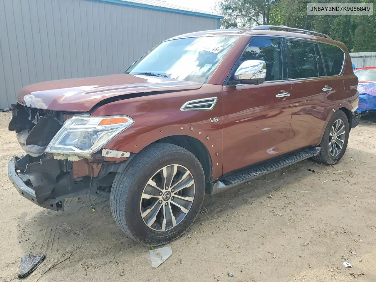 2019 Nissan Armada Sl VIN: JN8AY2ND7K9086849 Lot: 61485946