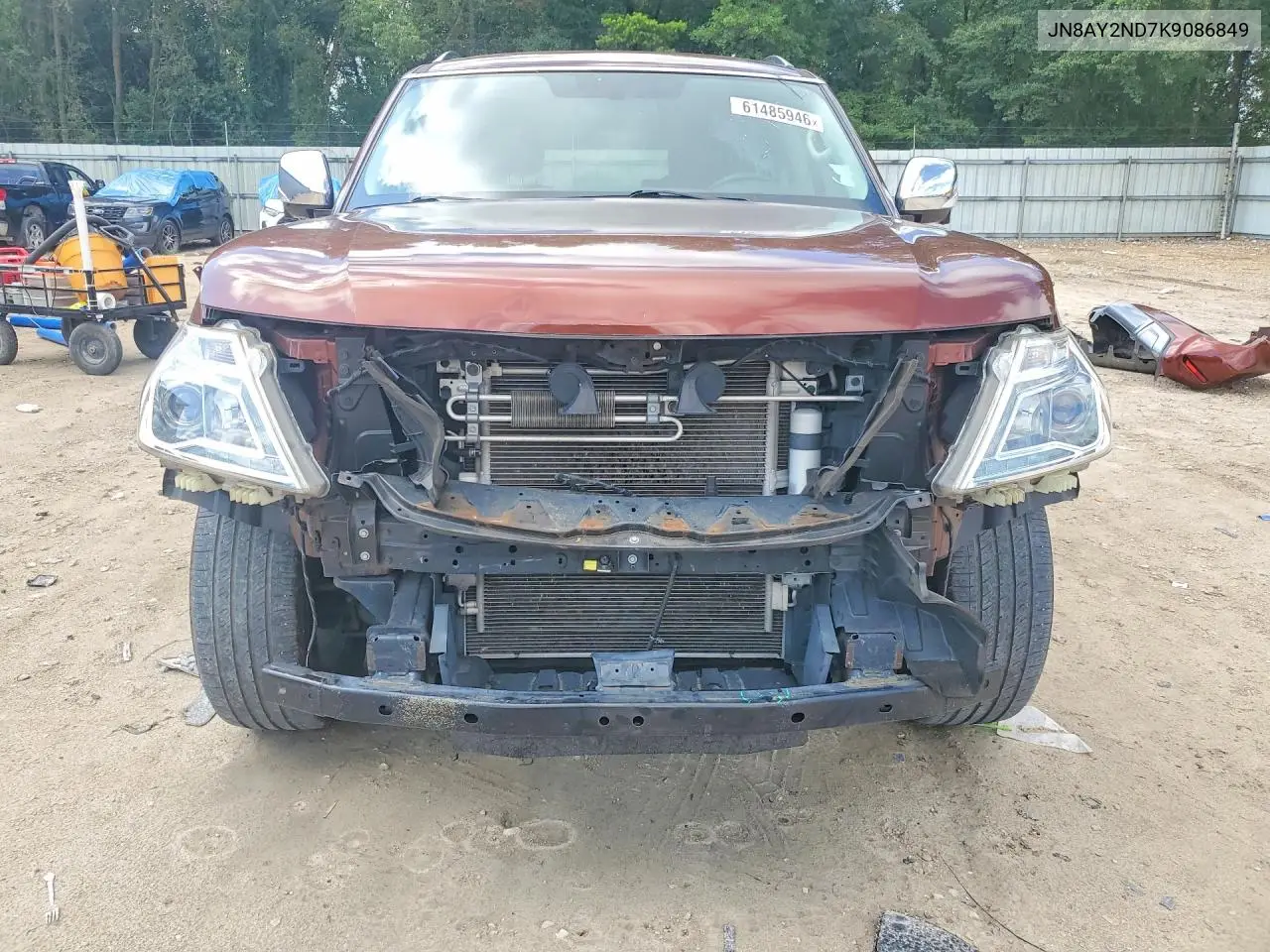 2019 Nissan Armada Sl VIN: JN8AY2ND7K9086849 Lot: 61485946