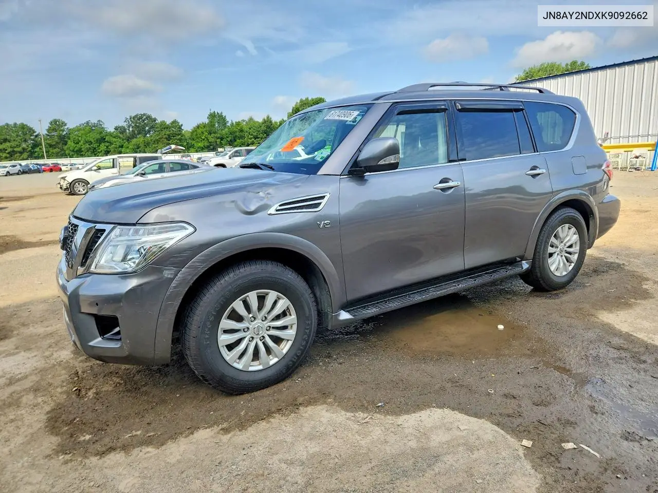 2019 Nissan Armada Sv VIN: JN8AY2NDXK9092662 Lot: 61740906