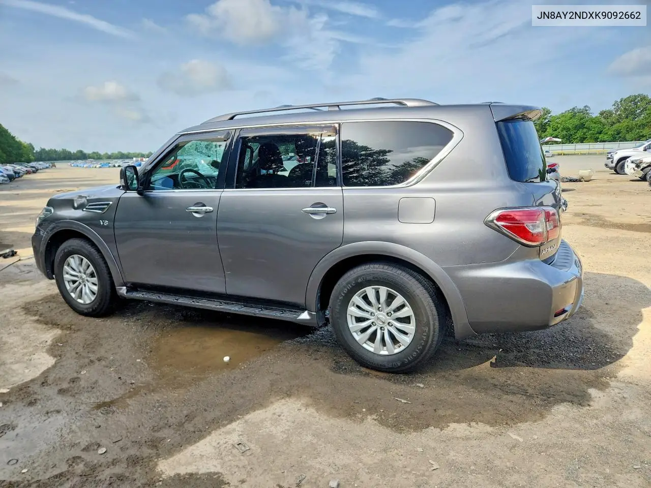 2019 Nissan Armada Sv VIN: JN8AY2NDXK9092662 Lot: 61740906