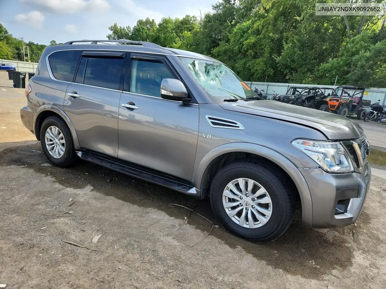 2019 Nissan Armada Sv VIN: JN8AY2NDXK9092662 Lot: 61740906