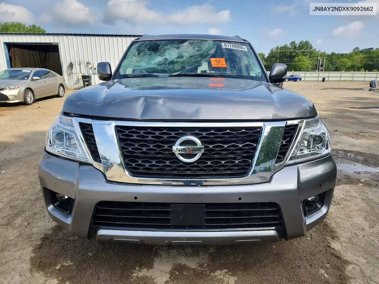 2019 Nissan Armada Sv VIN: JN8AY2NDXK9092662 Lot: 61740906