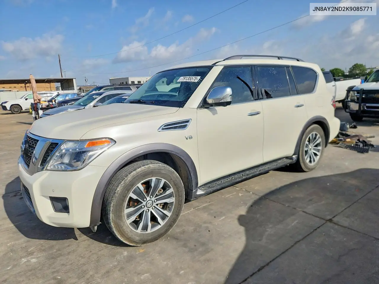 2019 Nissan Armada Sl VIN: JN8AY2ND2K9085771 Lot: 79135575