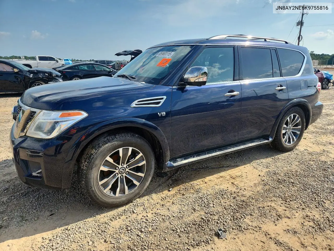 2019 Nissan Armada Platinum VIN: JN8AY2NE6K9755816 Lot: 85963115
