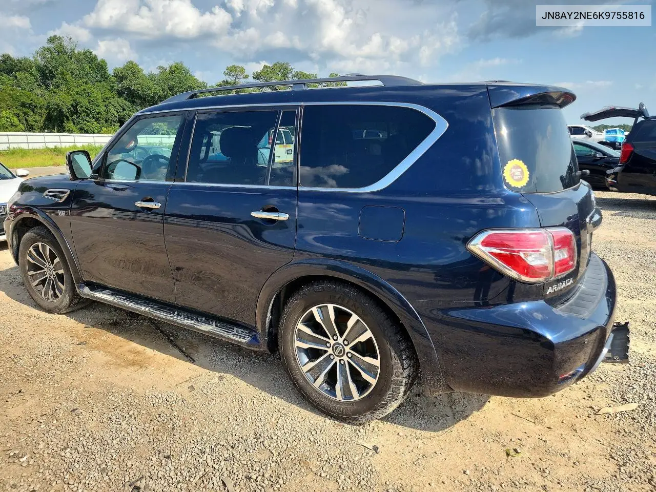 2019 Nissan Armada Platinum VIN: JN8AY2NE6K9755816 Lot: 85963115