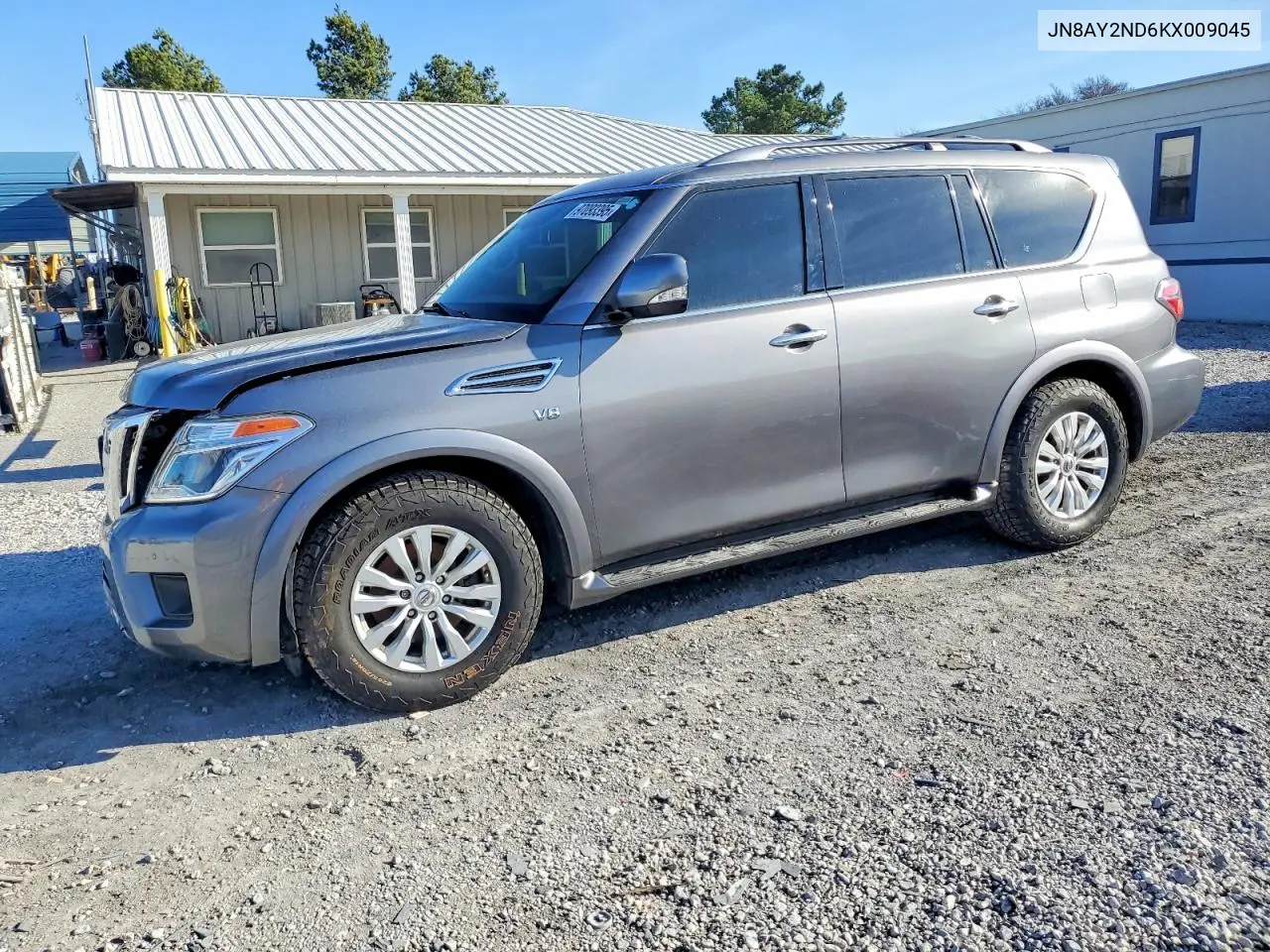 JN8AY2ND6KX009045 2019 Nissan Armada Sv