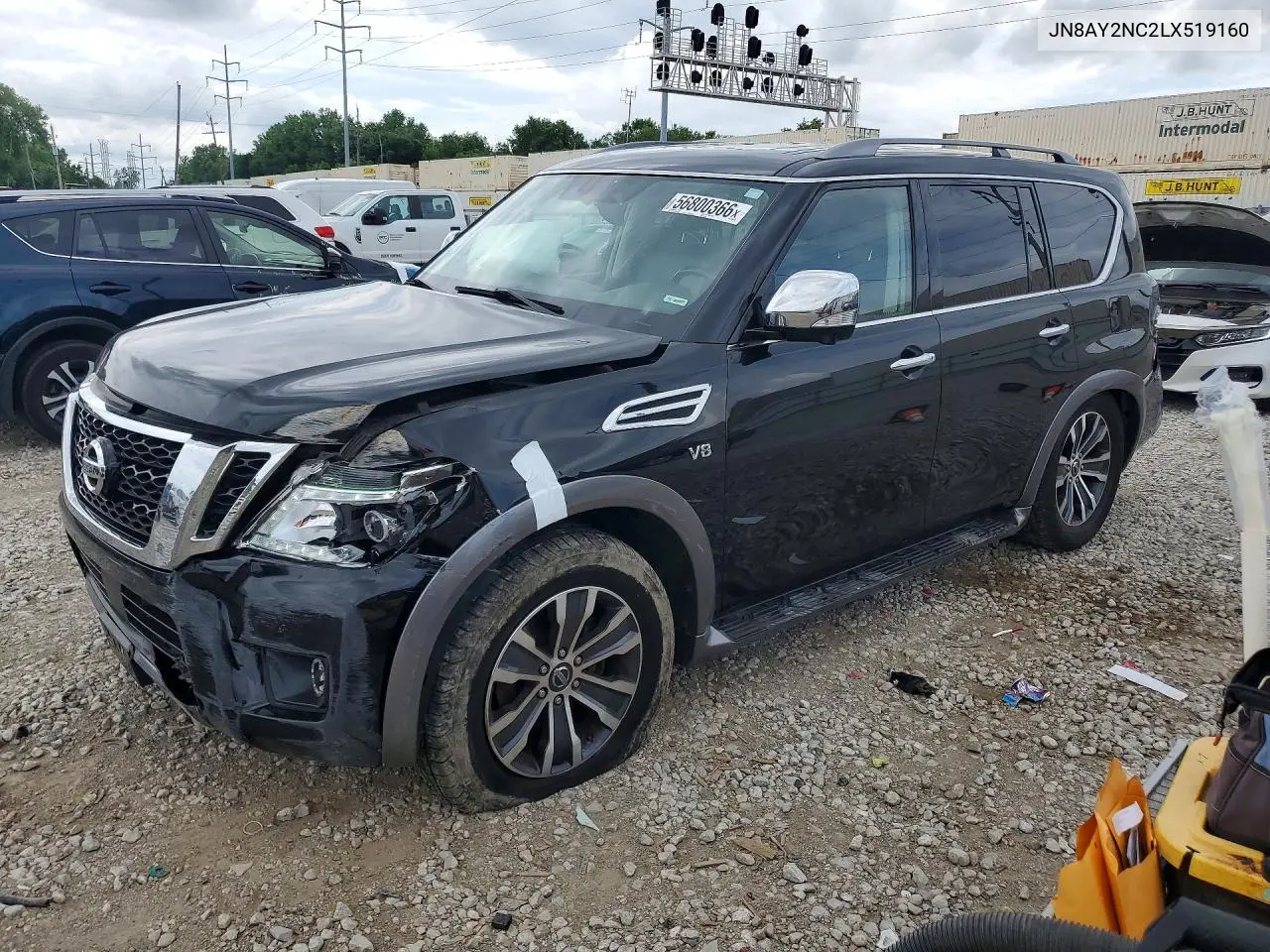 2020 Nissan Armada Sl VIN: JN8AY2NC2LX519160 Lot: 56800366