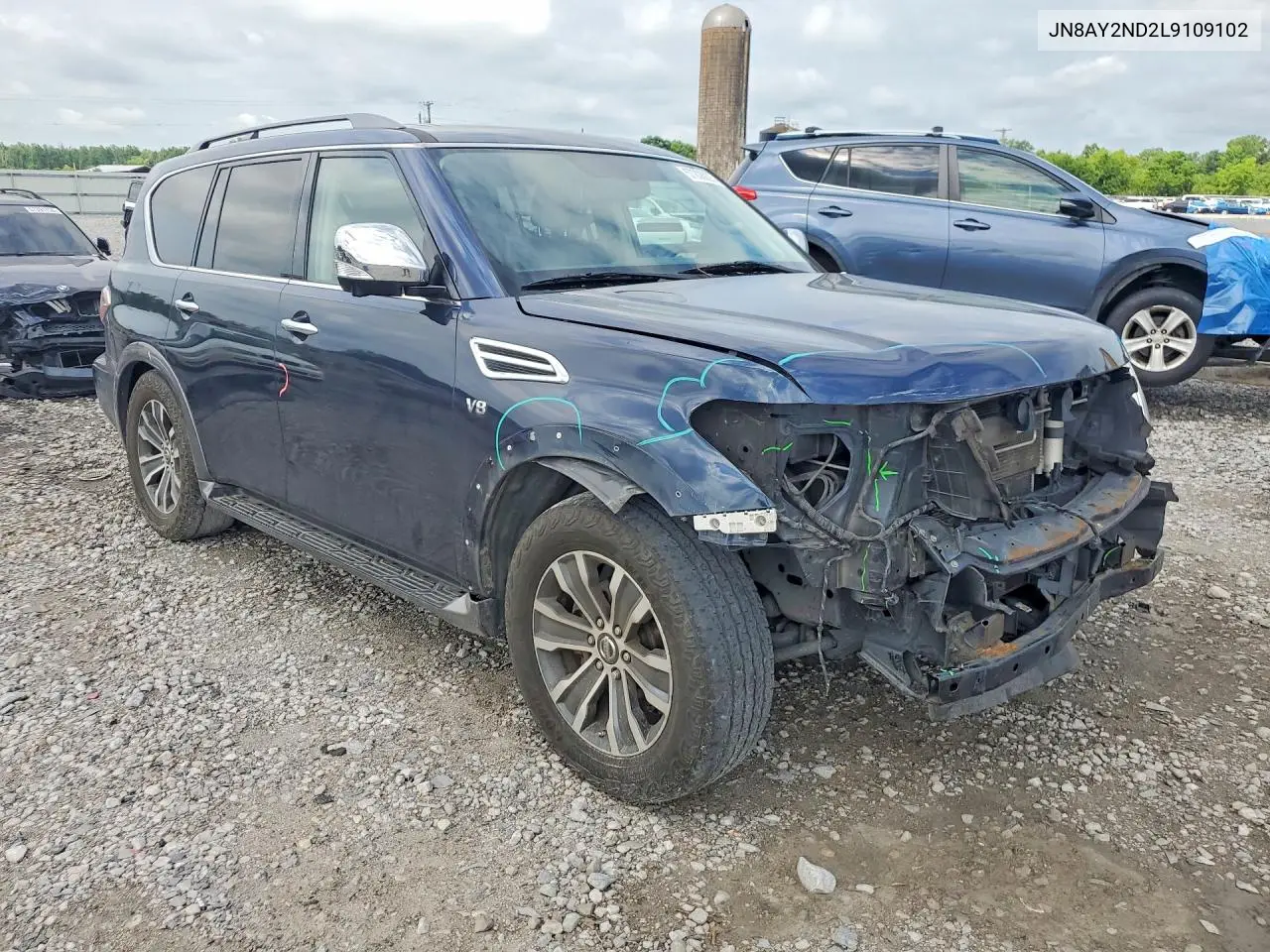 2020 Nissan Armada Sl VIN: JN8AY2ND2L9109102 Lot: 57208926