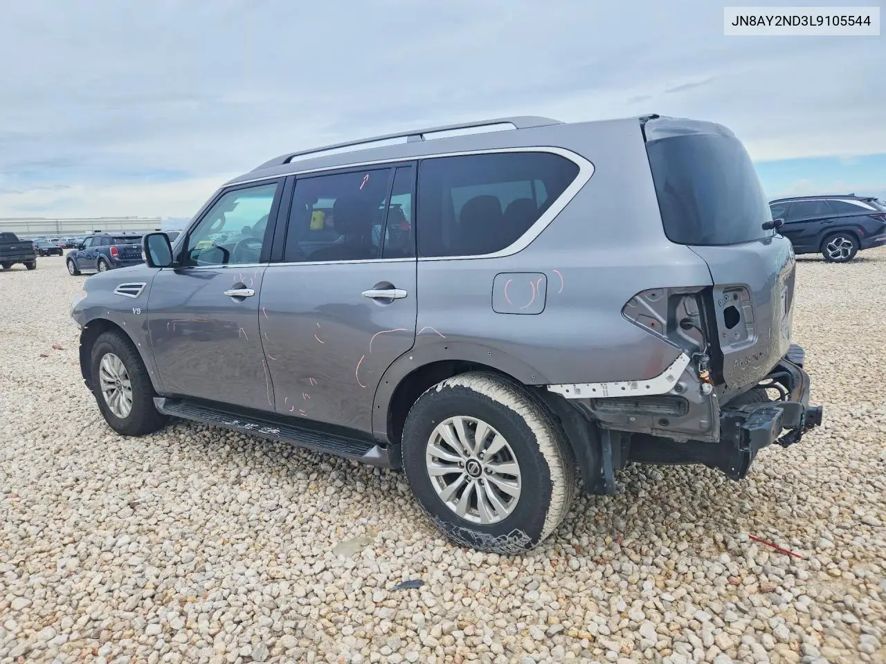 2020 Nissan Armada Sv VIN: JN8AY2ND3L9105544 Lot: 57343056