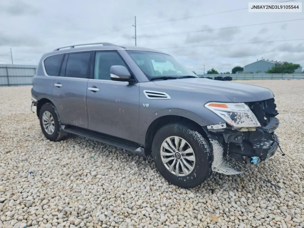 2020 Nissan Armada Sv VIN: JN8AY2ND3L9105544 Lot: 57343056