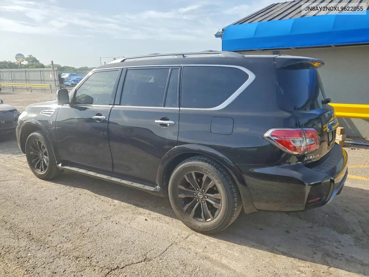 2020 Nissan Armada Platinum VIN: JN8AY2NCXL9622055 Lot: 58327546