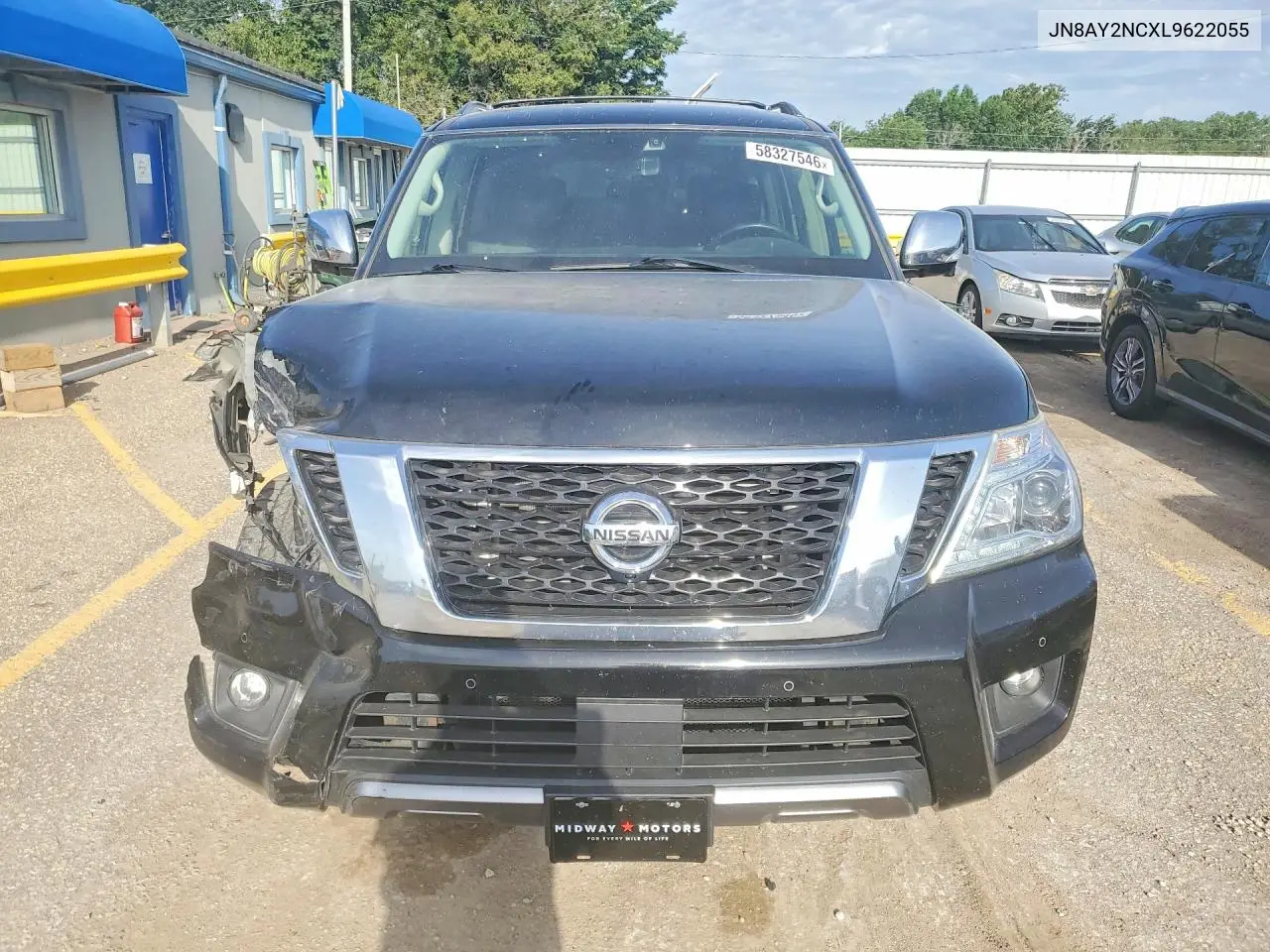 2020 Nissan Armada Platinum VIN: JN8AY2NCXL9622055 Lot: 58327546