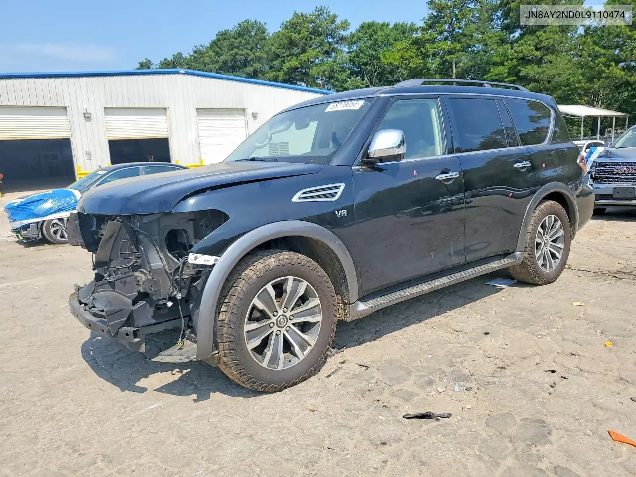 2020 Nissan Armada Sl VIN: JN8AY2ND0L9110474 Lot: 58779056
