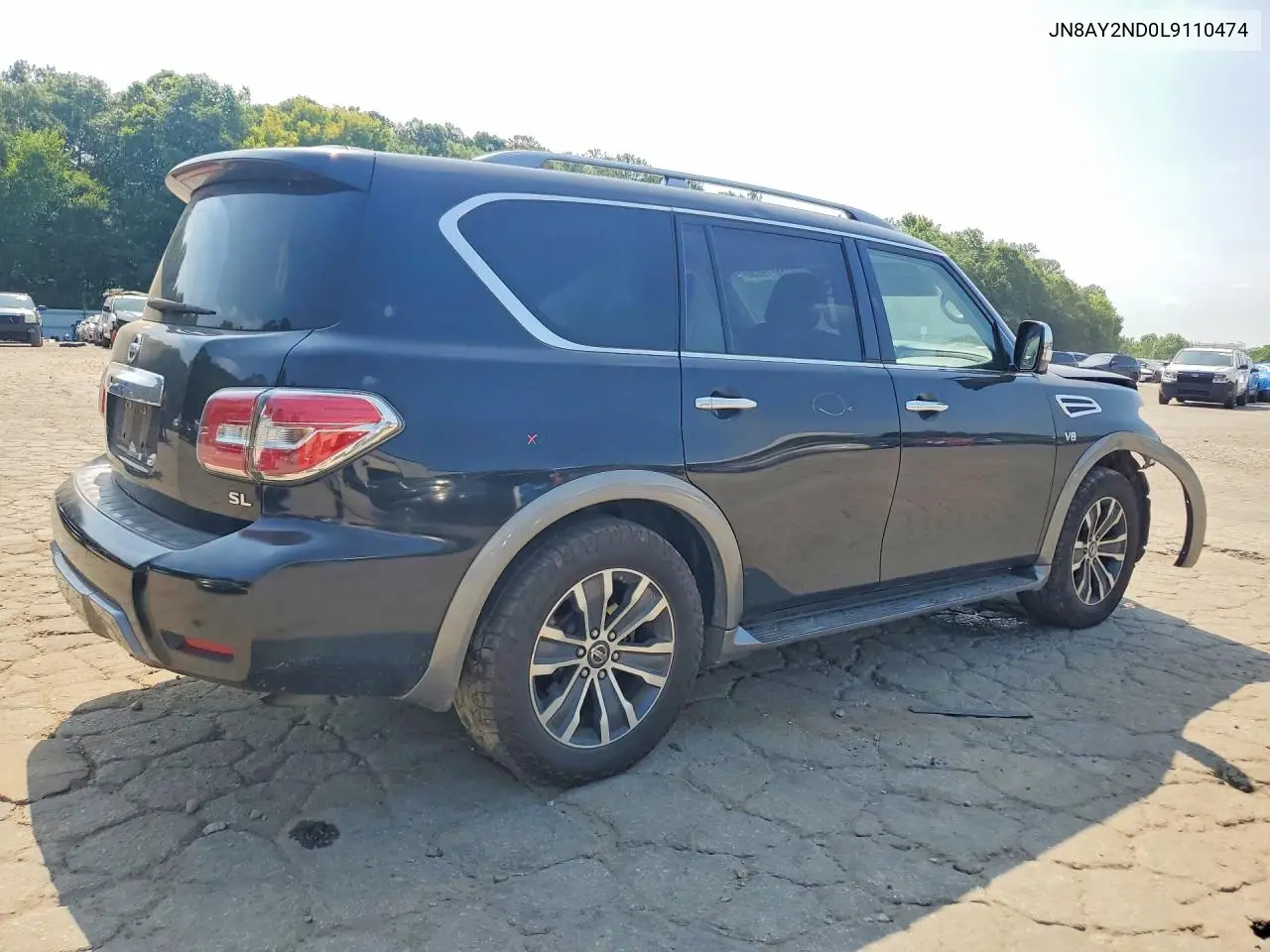 2020 Nissan Armada Sl VIN: JN8AY2ND0L9110474 Lot: 58779056