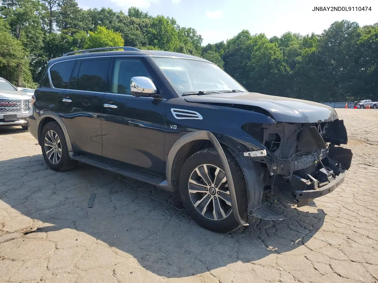2020 Nissan Armada Sl VIN: JN8AY2ND0L9110474 Lot: 58779056